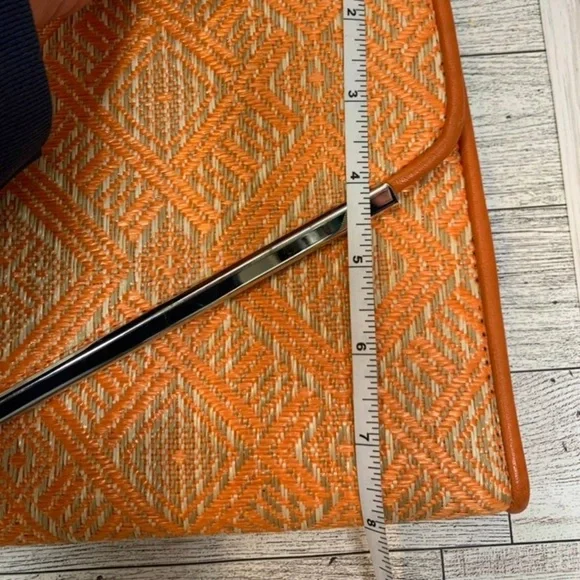 KELLY AND KATIE Tweed Clutch Handbag Chain Strap Snap Closure - Picture 11 of 11